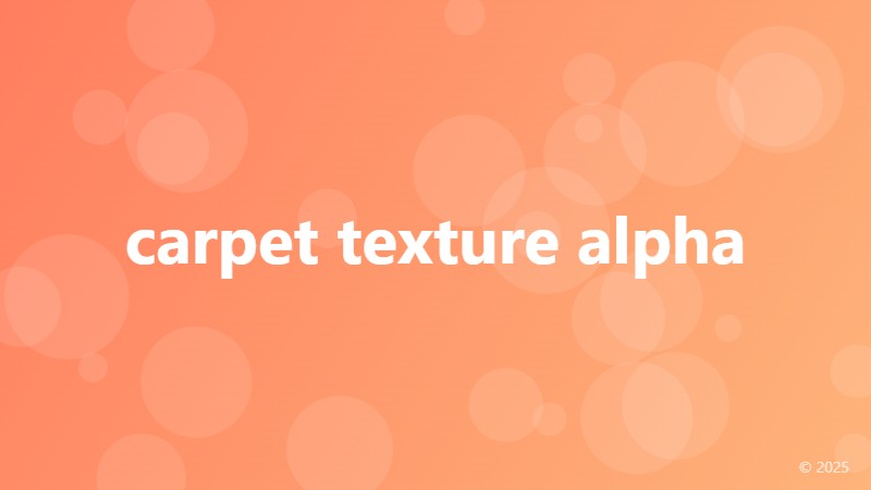 carpet texture alpha