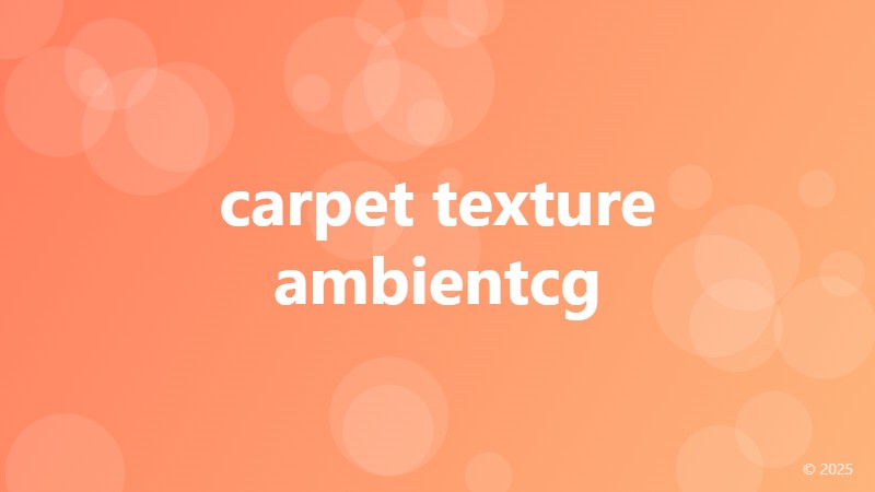 carpet texture ambientcg