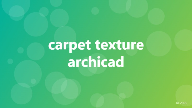 carpet texture archicad