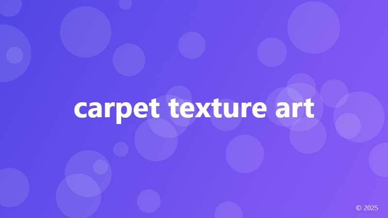 carpet texture art