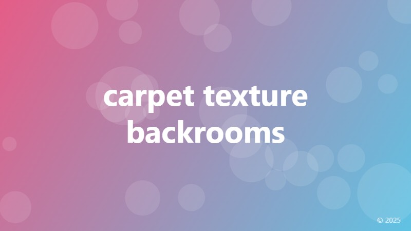 carpet texture backrooms