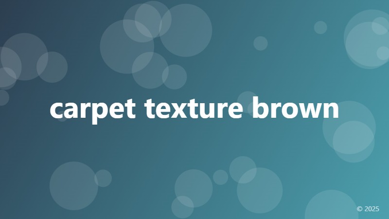 carpet texture brown