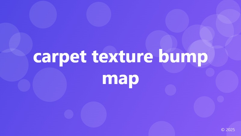 carpet texture bump map
