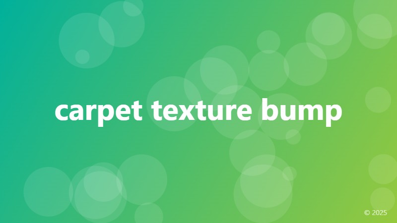 carpet texture bump