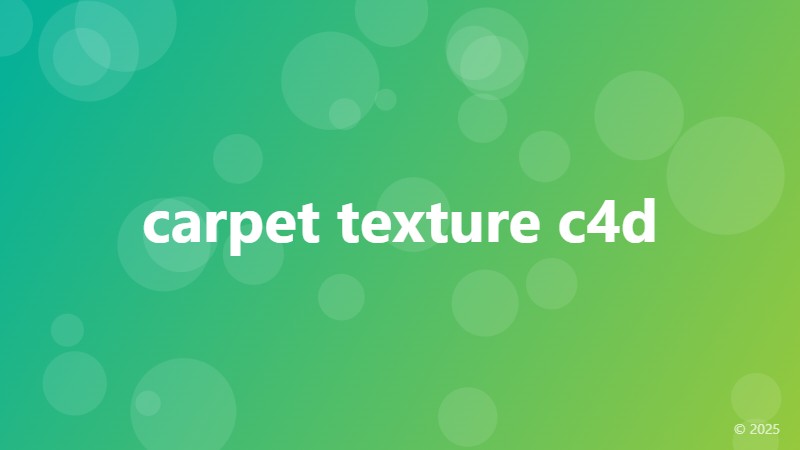 carpet texture c4d