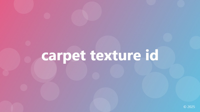 carpet texture id