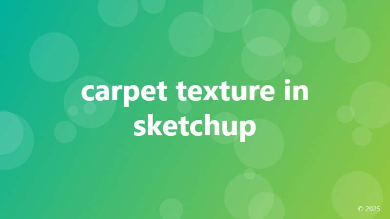 carpet texture in sketchup