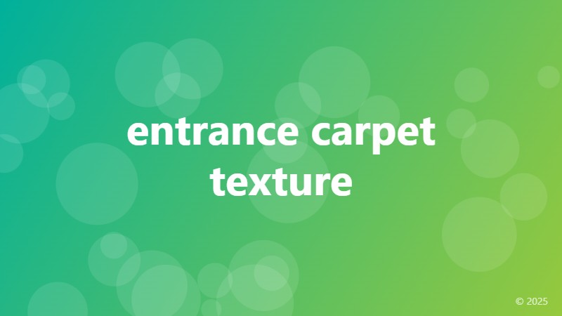 entrance carpet texture
