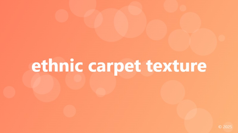 ethnic carpet texture