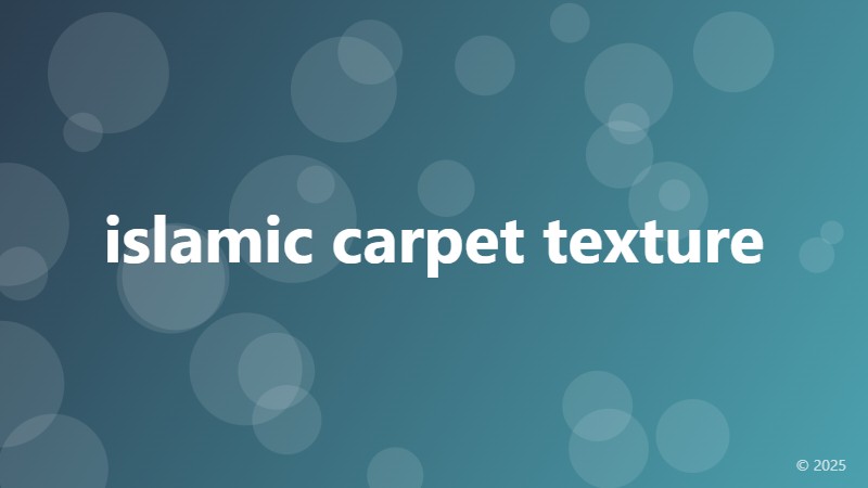 islamic carpet texture