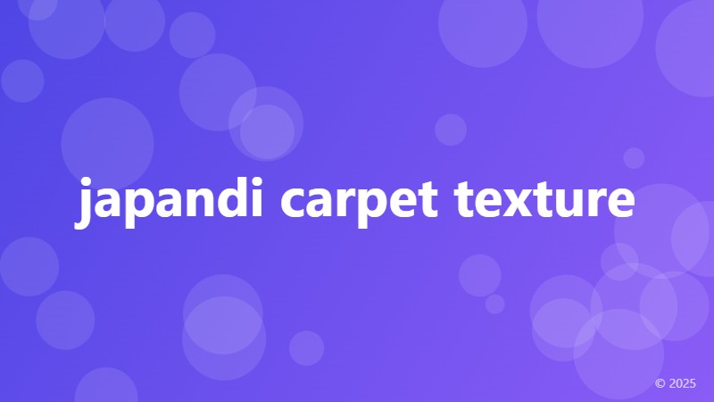 japandi carpet texture