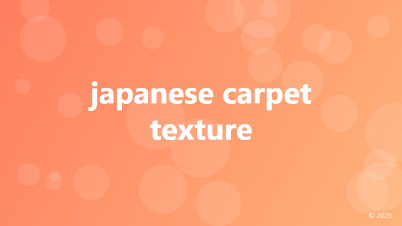 japanese carpet texture
