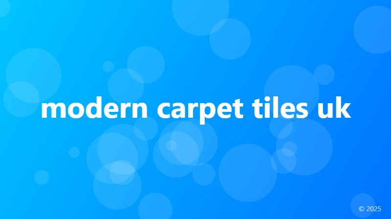 modern carpet tiles uk