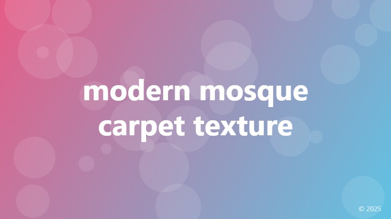 modern mosque carpet texture